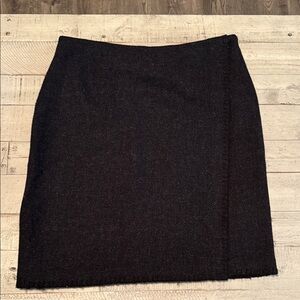 Eddie Bauer Classic Black Pencil Skirt 60% Wool Size 4 Cozy Cabincore‎